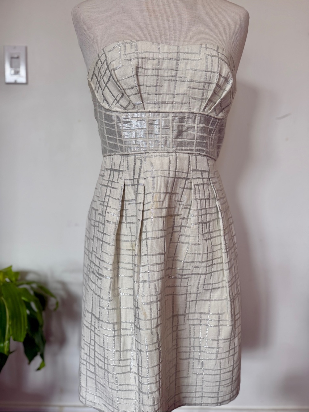 Metallic Strapless Mini Dress - Picture 11 of 13